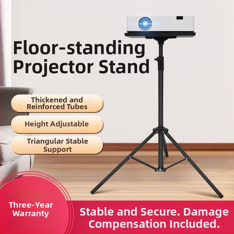 Goodf Suport pentru proiector pe trepied cu înălțime reglabilă și braț multifuncțional pentru tavă