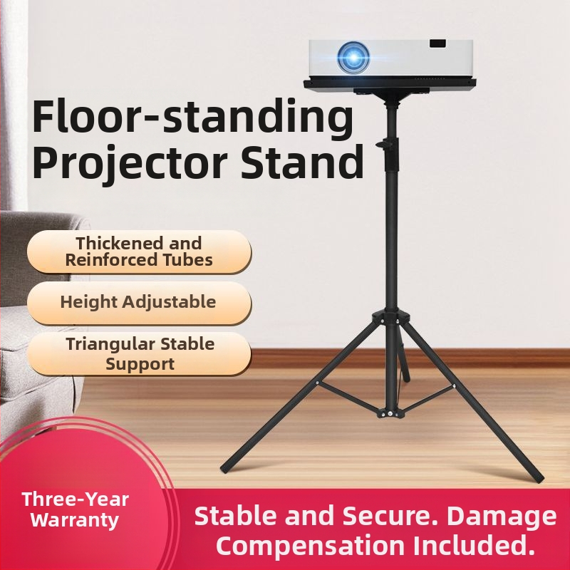 Goodf Suport pentru proiector pe trepied cu înălțime reglabilă și braț multifuncțional pentru tavă