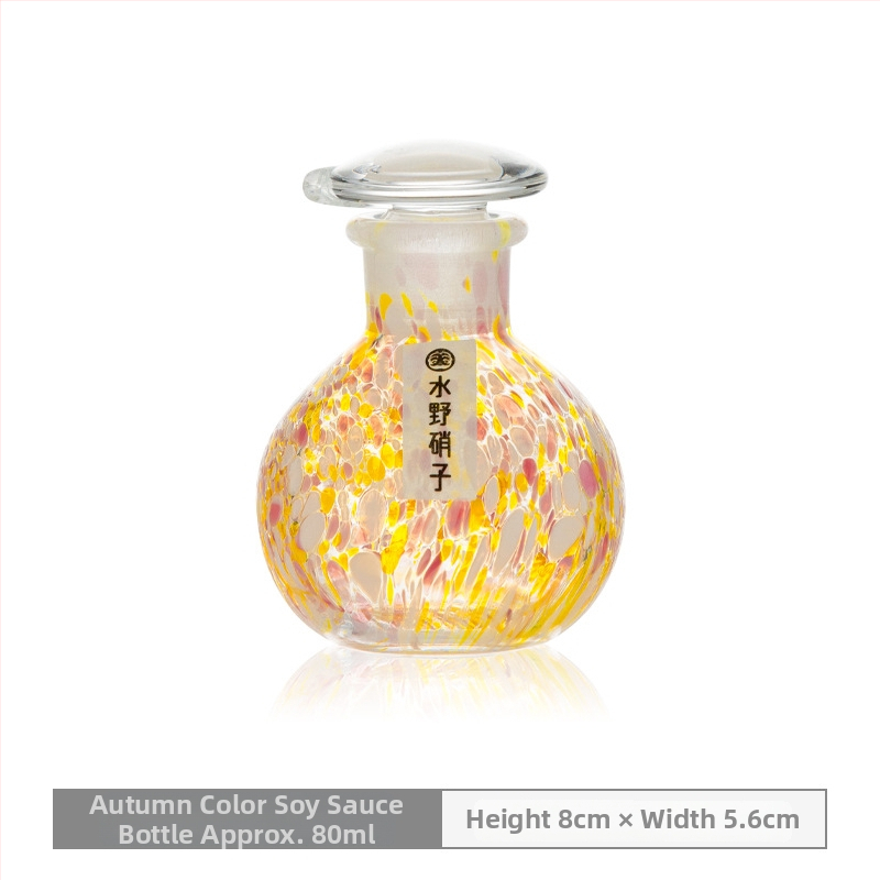 Sklenená fľaša na tekuté koreniny — Watery Glass, japonský štýl, sklenený materiál, bez loga