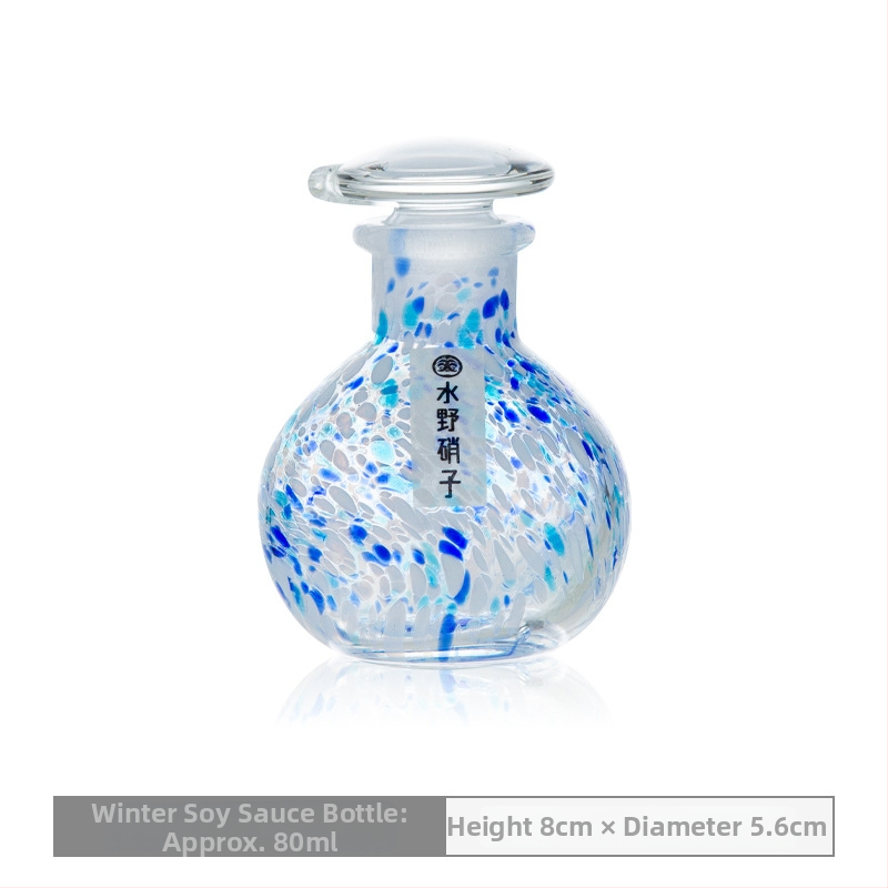 Sklenená fľaša na tekuté koreniny — Watery Glass, japonský štýl, sklenený materiál, bez loga