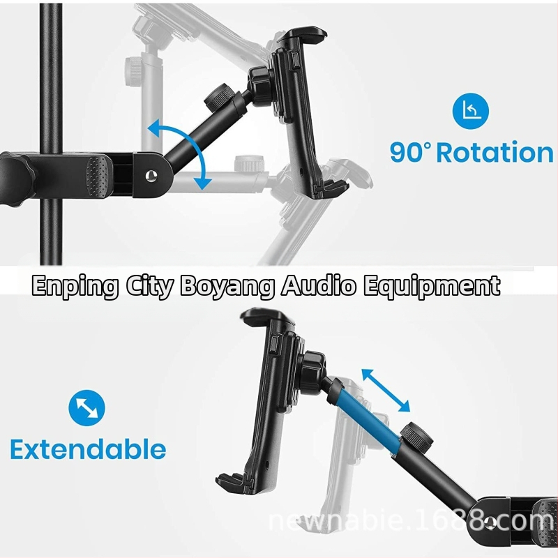 NB-51 Stativ de microfon – multifuncțional, rotativ; compatibil cu telefoane mobile și iPad; pentru karaoke și transmisie live