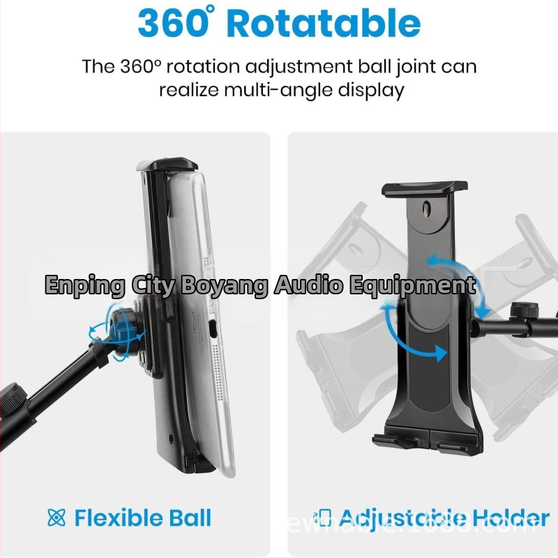 NB-51 Stativ de microfon – multifuncțional, rotativ; compatibil cu telefoane mobile și iPad; pentru karaoke și transmisie live