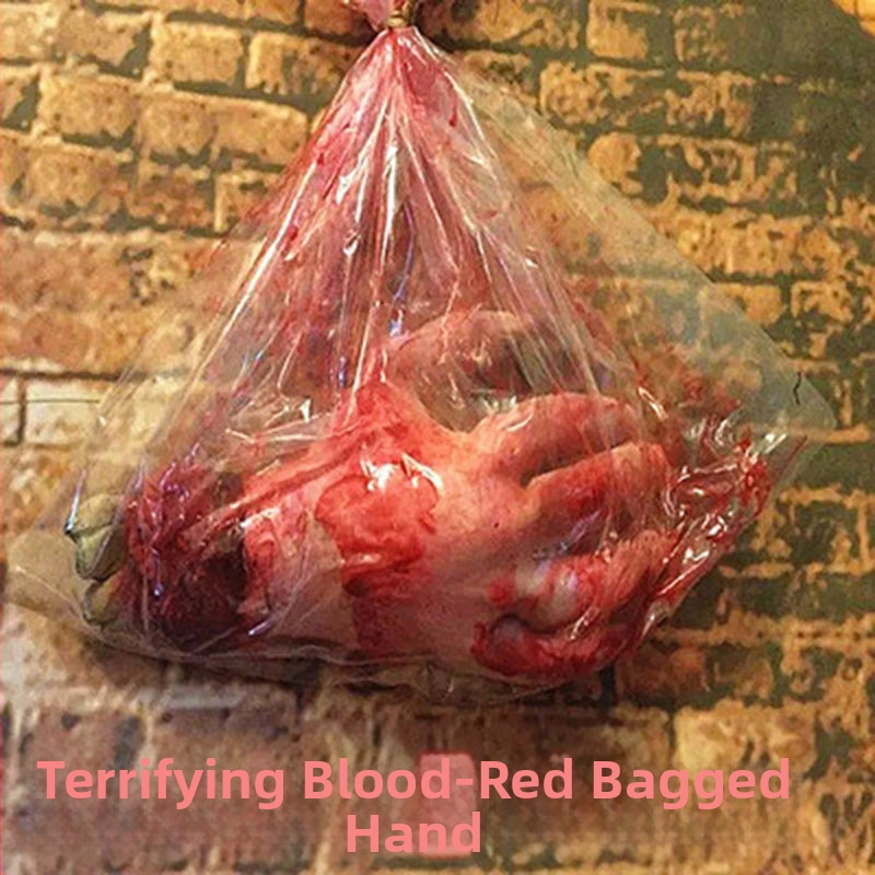 Recuzită de Halloween: Mâini și picioare false din vinil pentru casa bântuită