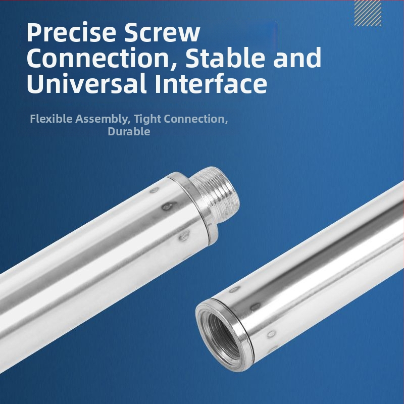 Telekopická sieťová tyč na rybolov z nehrdzavejúcej ocele, bezšvová trubka, zosilnená viacúčelová súprava