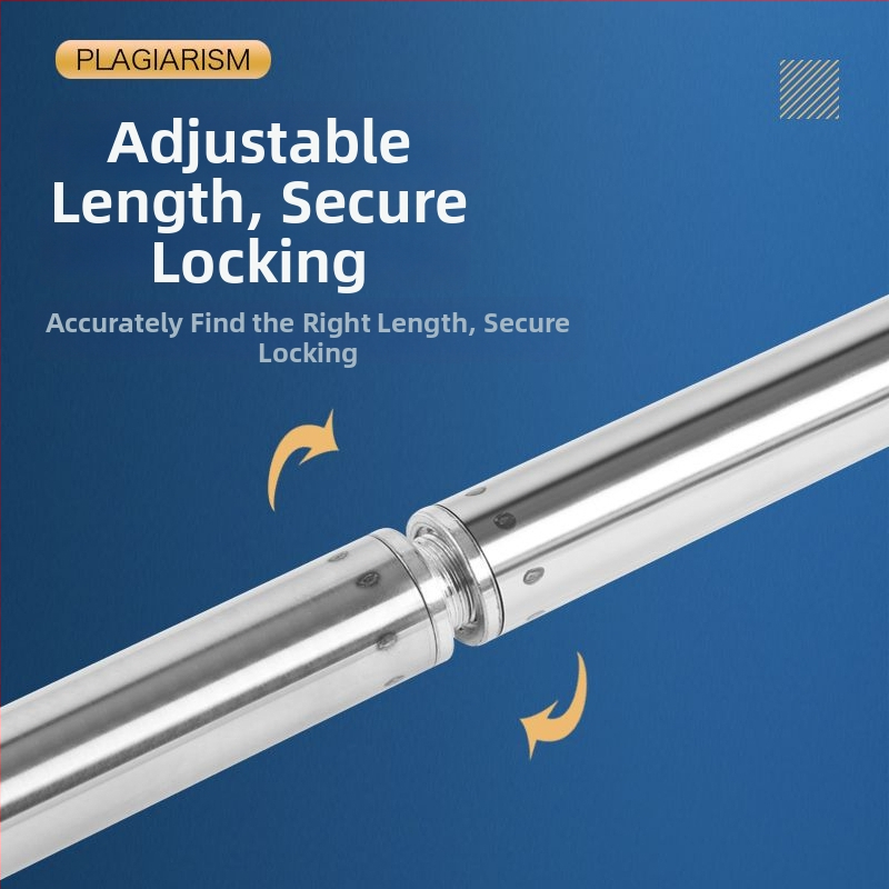 Telekopická sieťová tyč na rybolov z nehrdzavejúcej ocele, bezšvová trubka, zosilnená viacúčelová súprava