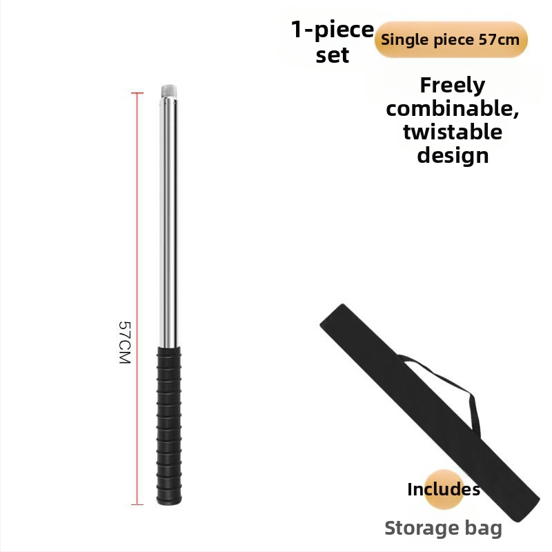 Telekopická sieťová tyč na rybolov z nehrdzavejúcej ocele, bezšvová trubka, zosilnená viacúčelová súprava