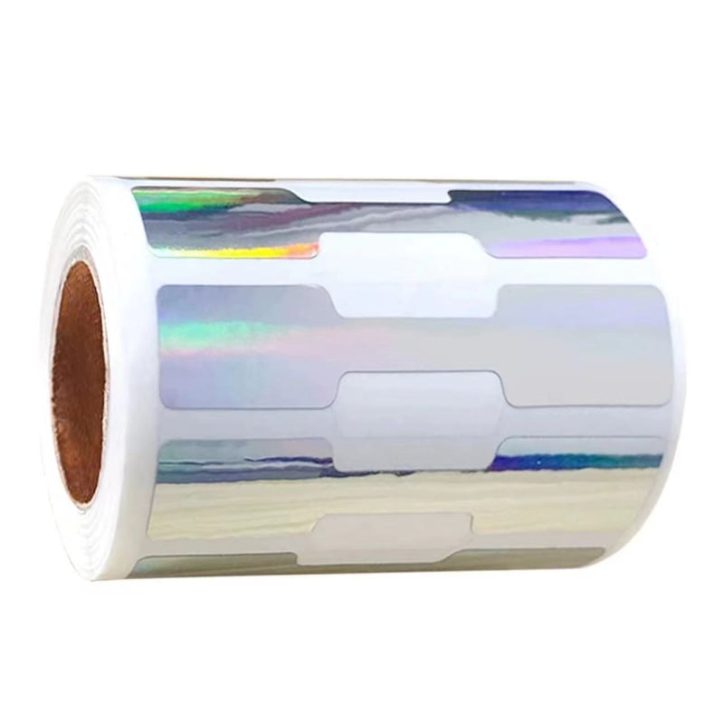 Cijene etikete za nakit - kraft papir samoljepljive, die-cut izrez, Glassine baza, 500 kom/rol, otpornost do 70°C