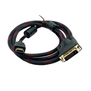 HDMI–DVI dvostrano konverijski kabel, 1,5 m, zlatni konektori, za TV/računar/monitor