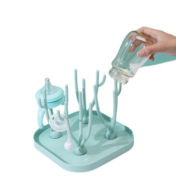 Držač bočice za bebe – višenamjenski sušilac stalak za bočice i bradavice, sklopni; podrijetlo Zhejiang; jednostavno pakiranje; marka Handsome boy