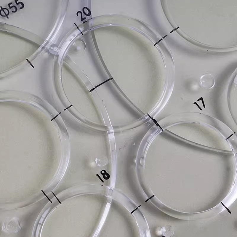 Set kružnih šablonskih ravnala za crtanje krugova i elipsi, model Ljq, marka Friendly