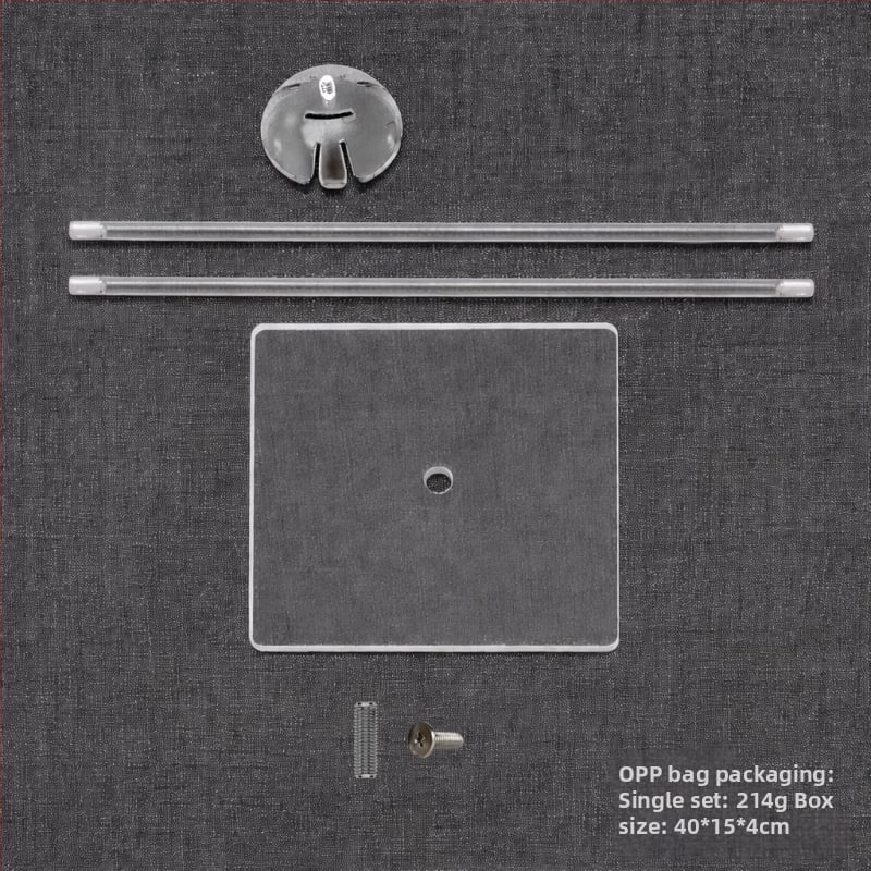 Stalak za balone na stol s prozirnom stupom i držačem za vuču — unutarnja uporaba, plastika, Model: New Table Floating