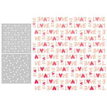 Šablóna maľby s dutým tvarom na dekoráciu denníka, živica, gravírovanie, moderný minimalistický štýl