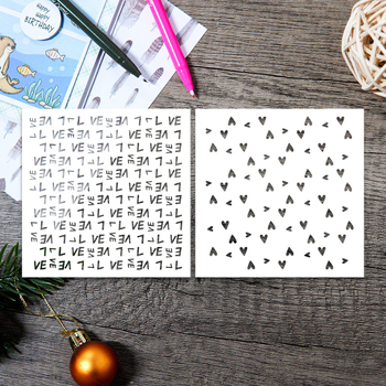 Šablóna maľby s dutým tvarom na dekoráciu denníka, živica, gravírovanie, moderný minimalistický štýl