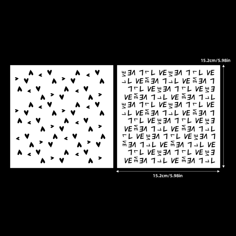 Šablóna maľby s dutým tvarom na dekoráciu denníka, živica, gravírovanie, moderný minimalistický štýl