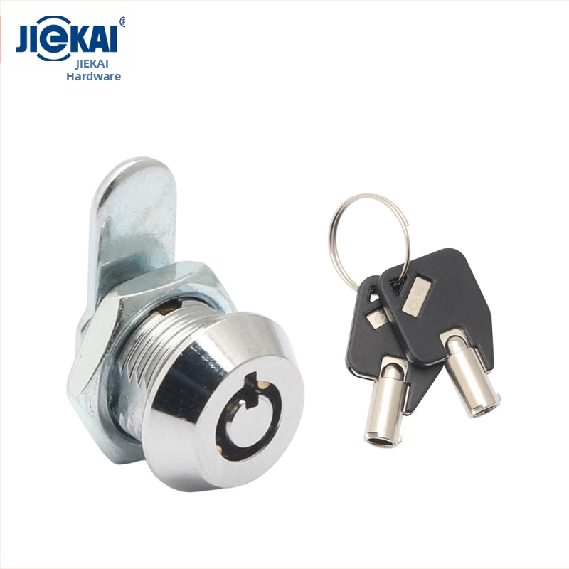 Κύλινδρος κλειδώματος JK303, τροποποίηση αντί-κλοπής για πόρτες, κράμα ψευδαργύρου, Ø12 mm άνοιγμα, για ντουλάπες και κουτιά