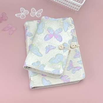 Caiet textil cu foi detașabile, legătură detașabilă, pagini de hârtie