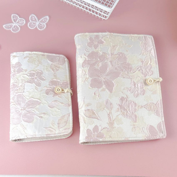 Caiet textil cu foi detașabile, legătură detașabilă, pagini de hârtie