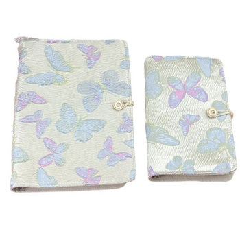 Caiet textil cu foi detașabile, legătură detașabilă, pagini de hârtie