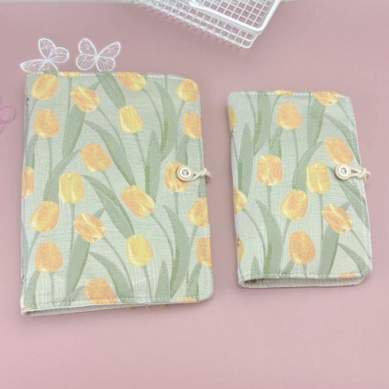 Caiet textil cu foi detașabile, legătură detașabilă, pagini de hârtie