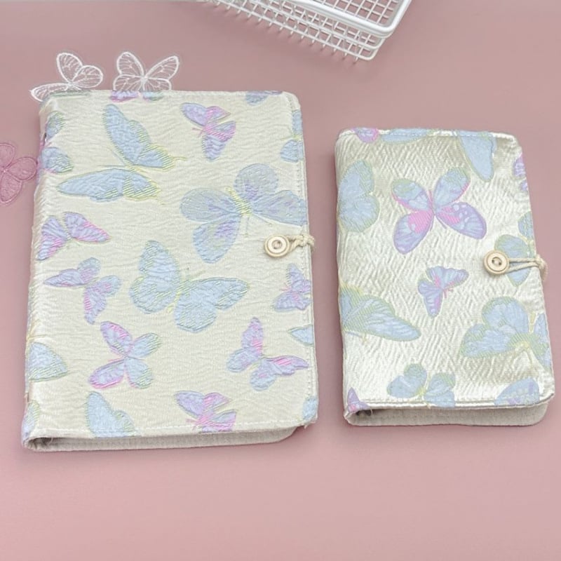 Caiet textil cu foi detașabile, legătură detașabilă, pagini de hârtie