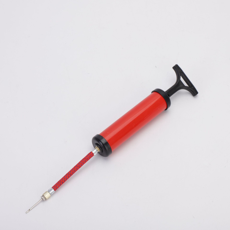 Pompa manuală pentru biciclete, model zz-045, corp din plastic, pentru biciclete, cilindru pneumatic manual