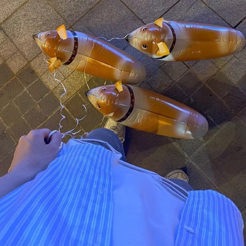 Balon jucărie cu formă de animal de desene animate extraterestru, model zodiacal, material Altul, marcă Friendly