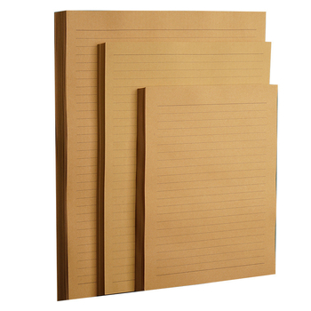 MOYL Set de hârtie pentru corespondență F292 - hârtie Kraft, stil plic occidental, fără logo