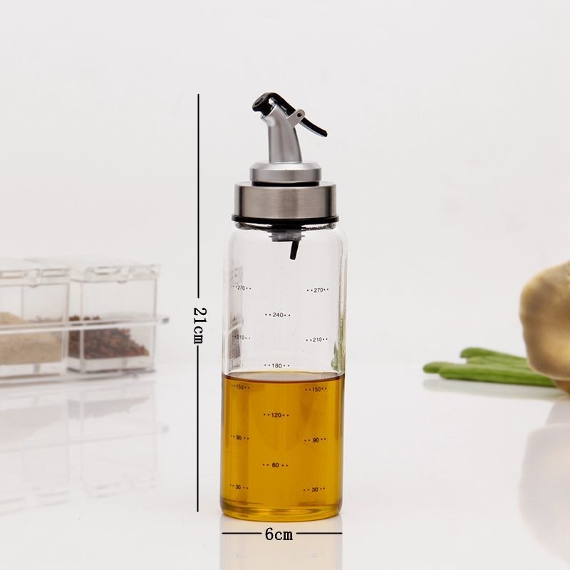 Yishide cană de ulei din sticlă — rezistentă la căldură, gură unghiulară pentru turnare precisă, design modern minimalist