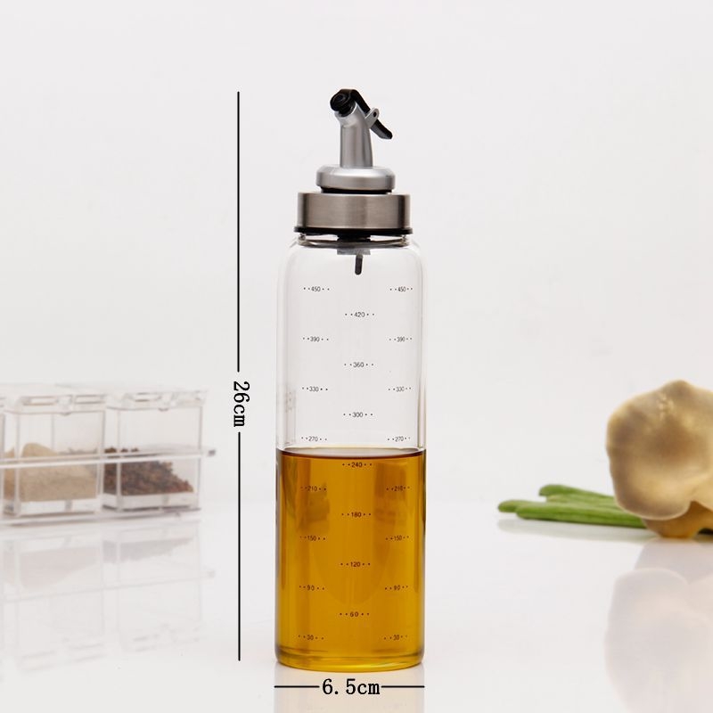 Yishide cană de ulei din sticlă — rezistentă la căldură, gură unghiulară pentru turnare precisă, design modern minimalist