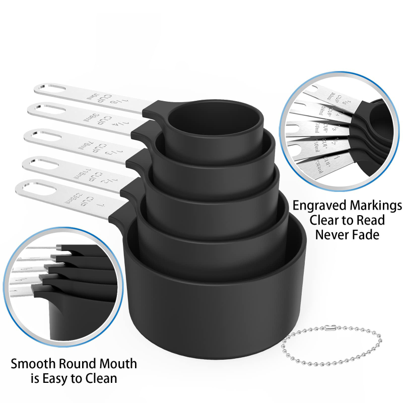 Σετ μετρητών φλιτζανιών και κουταλιών, 10 τεμάχια, PP κατάλληλο για τρόφιμα, μαγειρικά εργαλεία για το ψήσιμο