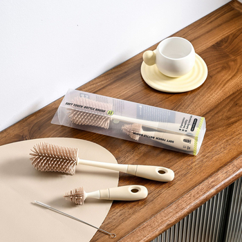 Silikonska četkica za bočicu za bebe — četka za čišćenje bradavice i bočice