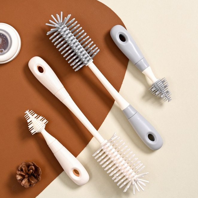 Silikonska četkica za bočicu za bebe — četka za čišćenje bradavice i bočice