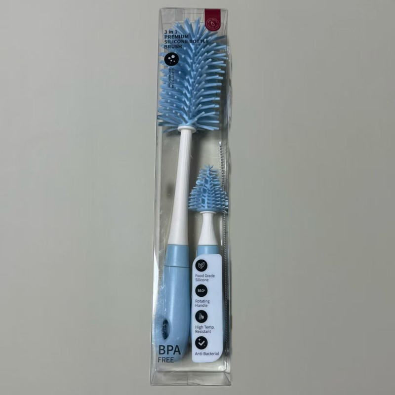 Silikonska četkica za bočicu za bebe — četka za čišćenje bradavice i bočice