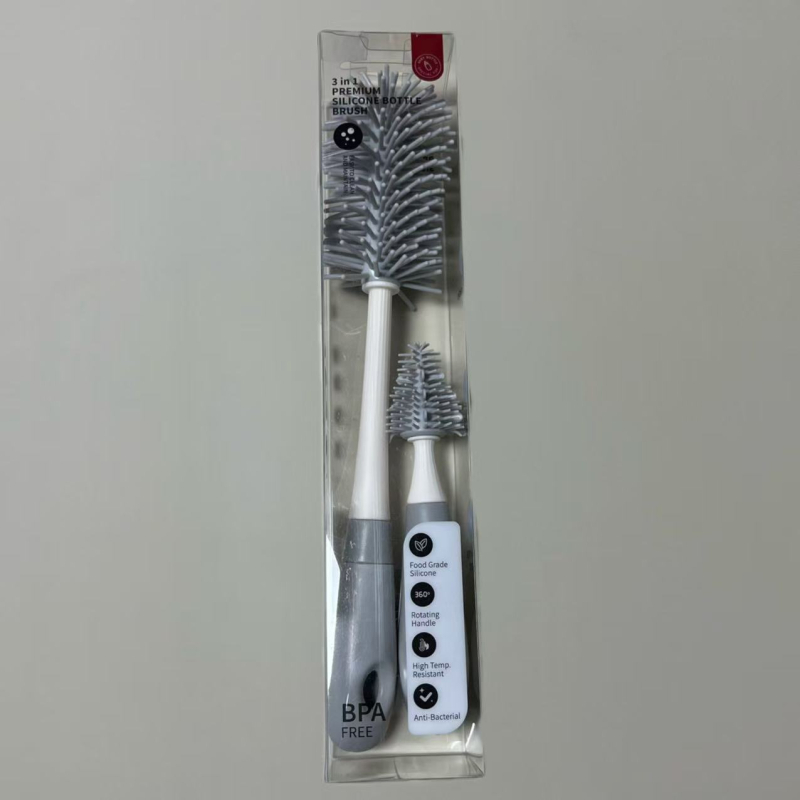 Silikonska četkica za bočicu za bebe — četka za čišćenje bradavice i bočice