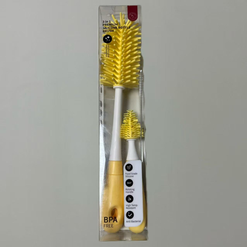 Silikonska četkica za bočicu za bebe — četka za čišćenje bradavice i bočice