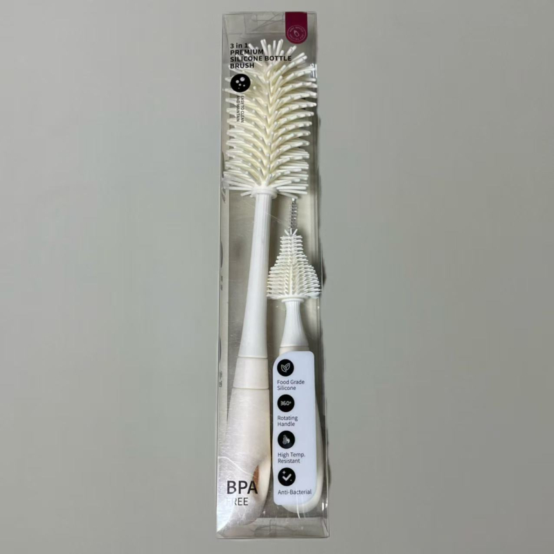 Silikonska četkica za bočicu za bebe — četka za čišćenje bradavice i bočice