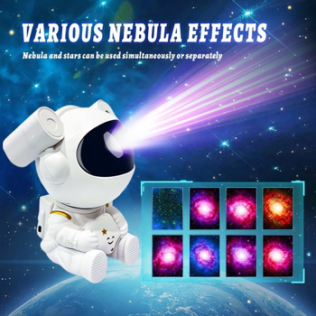 Lampă proiecție astronaut cer înstelat – alimentare USB, 5V, telecomandă, montaj pe masă