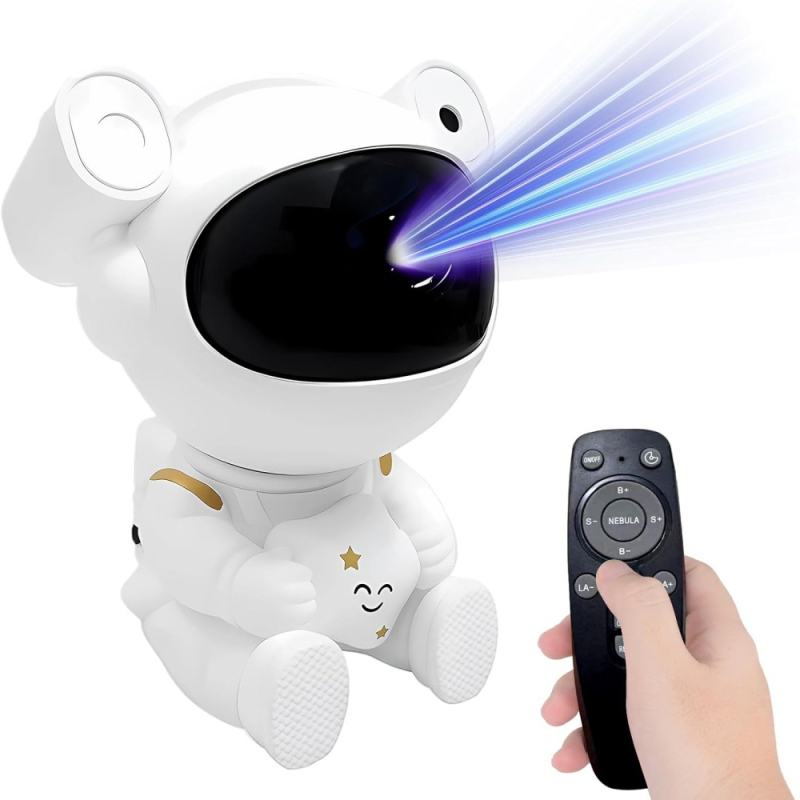 Lampă proiecție astronaut cer înstelat – alimentare USB, 5V, telecomandă, montaj pe masă
