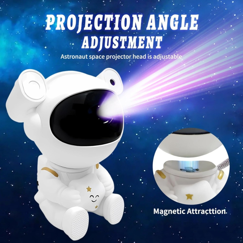 Lampă proiecție astronaut cer înstelat – alimentare USB, 5V, telecomandă, montaj pe masă