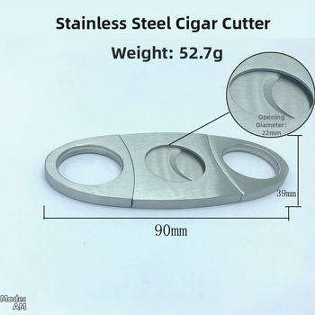 Nehrđajući čelične škarice za cigare s mogućnošću logotipa, brusena površina