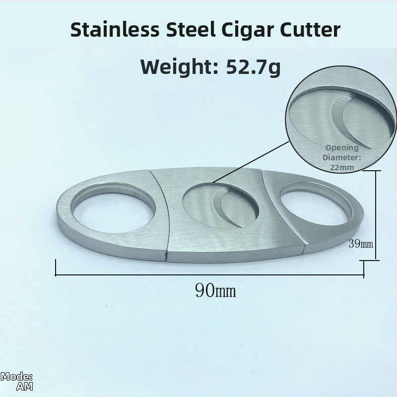 Nehrđajući čelične škarice za cigare s mogućnošću logotipa, brusena površina