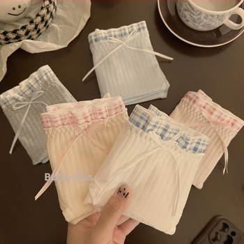 Ženske pamučne gaćice s antibakterijskom i prozračnom funkcijom, pleteni materijal, sadržaj pamuka 90–95%, srednji porast.