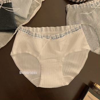 Ženske pamučne gaćice s antibakterijskom i prozračnom funkcijom, pleteni materijal, sadržaj pamuka 90–95%, srednji porast.