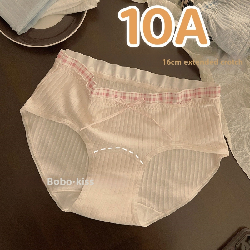 Ženske pamučne gaćice s antibakterijskom i prozračnom funkcijom, pleteni materijal, sadržaj pamuka 90–95%, srednji porast.