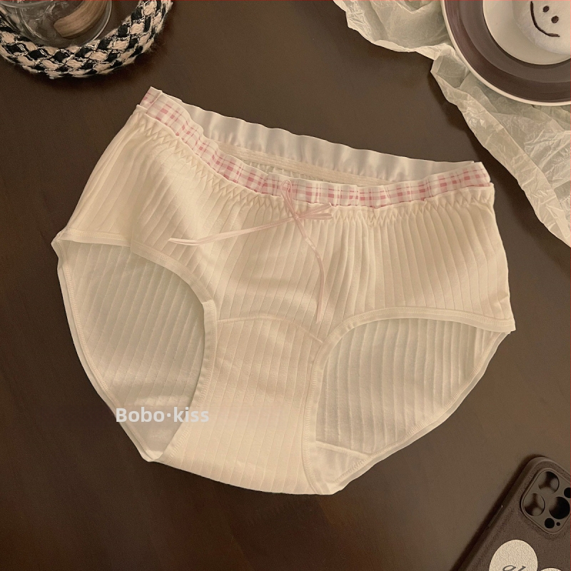 Ženske pamučne gaćice s antibakterijskom i prozračnom funkcijom, pleteni materijal, sadržaj pamuka 90–95%, srednji porast.