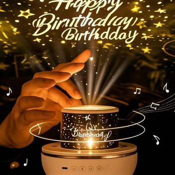 Lampă de proiecție Cer înstelat, difuzor Bluetooth și proiecție, lampă LED pentru birou (Alimentare USB; pe birou; Fără control inteligent)