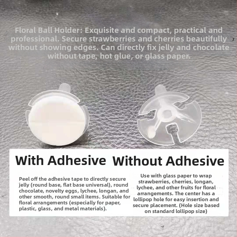 Ručna štap za buket voća s produljenim prozirnim vrhom, bez potporne šipke; dodatak za jagodni buket; pogodno za sportske događaje