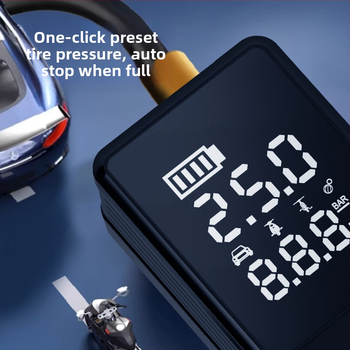 Αντλητής ελαστικών αυτοκινήτου, επαναφορτιζόμενος, 12V, 80W, 25 L/min, ψηφιακή οθόνη