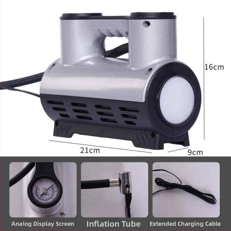 Αντλητής ελαστικών αυτοκινήτου, επαναφορτιζόμενος, 12V, 80W, 25 L/min, ψηφιακή οθόνη