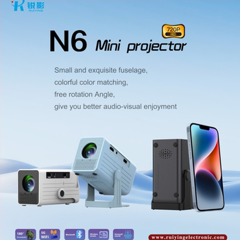Prenosivi kućni projektor N6 – prednja projekcija, 720P (1280×720), svjetlina 100 ANSI, snaga 32 W, napon 12 V